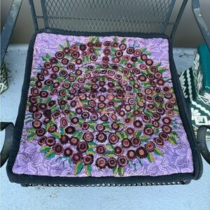 Vintage Huipil Embroidered Cushion Cover